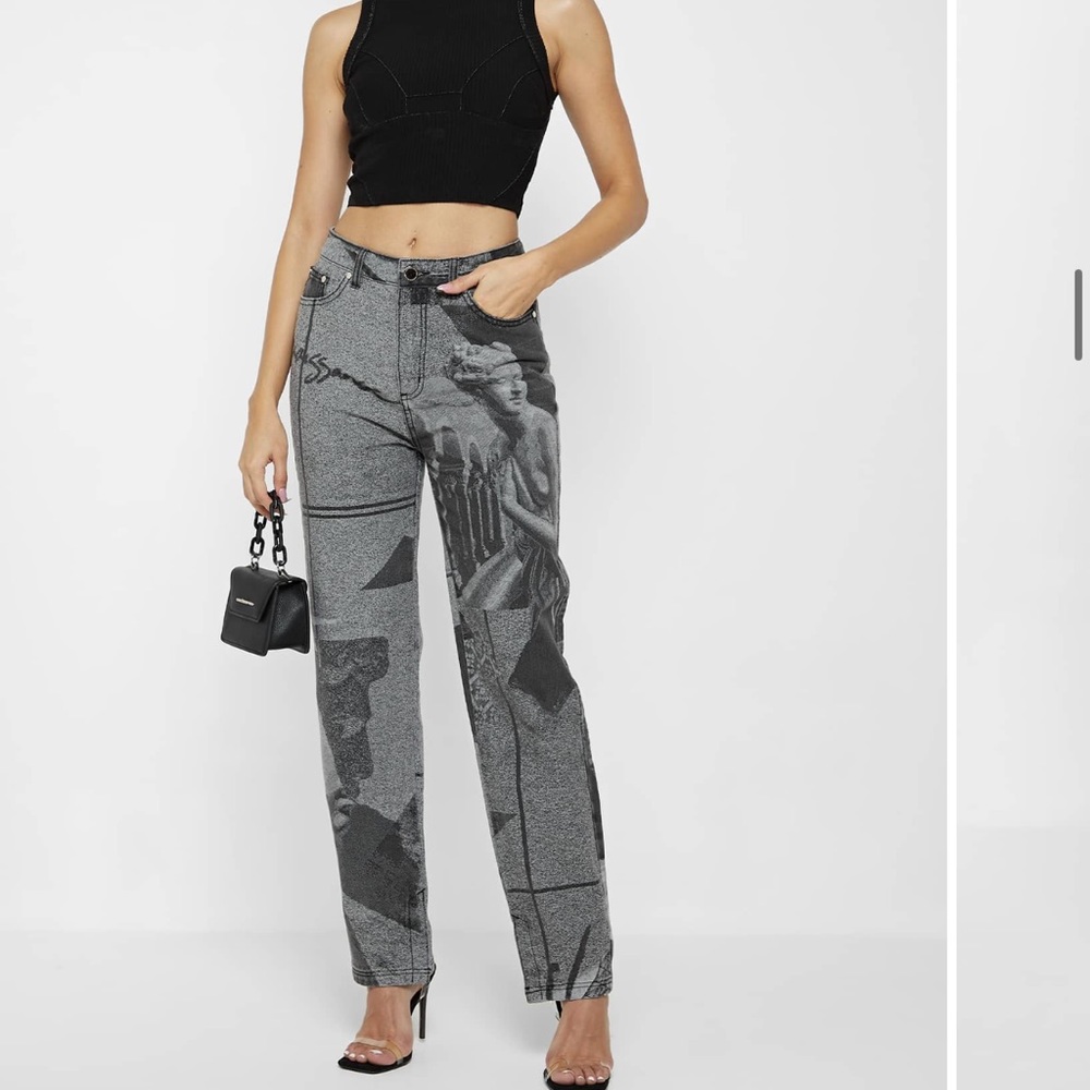 MANIERE DE VOIR RENAISSANCE MOM JEANS - WASHED BLACK